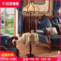 European floor lamp Coffee table Luxury living room Bedroom American fashion table Vintage creative wood lace Wedding floor lamp