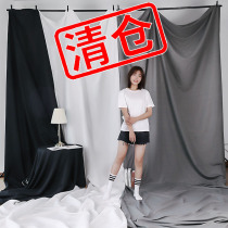 Background cloth photo background cloth Net red live white black cloth shooting background wall photography background photo props