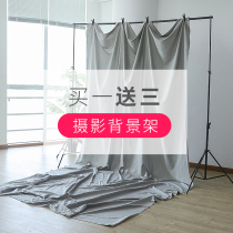 Photography background frame Net red live anchor clothing shooting hanging rack Portable photo props background cloth bracket