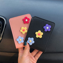 Motor vehicle ID clip driving certificate set female two-in-one driving license cover driver license bag cute personality creative Net Red