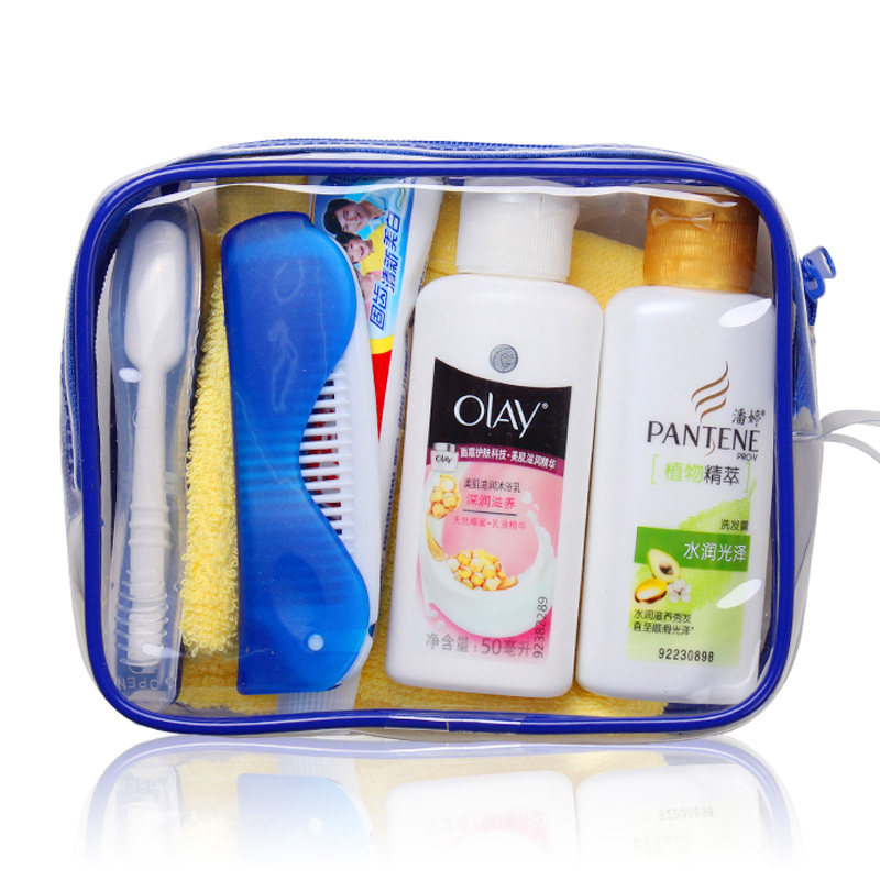 旅行套装便携洗漱用品套装旅行装洗护用品旅游透明洗漱包洗漱套装