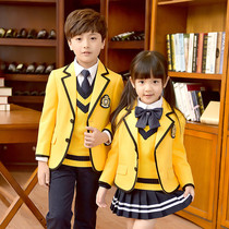 Kindergarten garden uniform Men and women Korean version College style Primary and secondary school uniform Spring and autumn and winter childrens suit Class suit suit