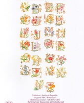 Cross Embroidered Source LBP-Flower Alphabet