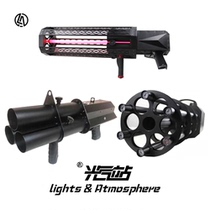Electronic fireworks gun with two heads three heads and five heads Gatling bar atmosphere props special flame-retardant electronic fireworks gun