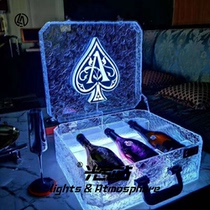 Spade A champagne dragon set iced wine box bar wine seat VIP wine box LED light wine base