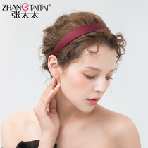 Zhang Tai Honghong washes face wide hairband Korean headwear hairpin simple Wild go out red headband female hair accessories
