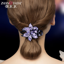 Mrs. Zhang rhinestone clip headgear hairclip female Korean large grab clip back of the head duckbill hairhairclip
