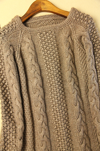 欧美7条毛加厚重磅纯羊绒衫手工毛衣编织花样5000套头女式