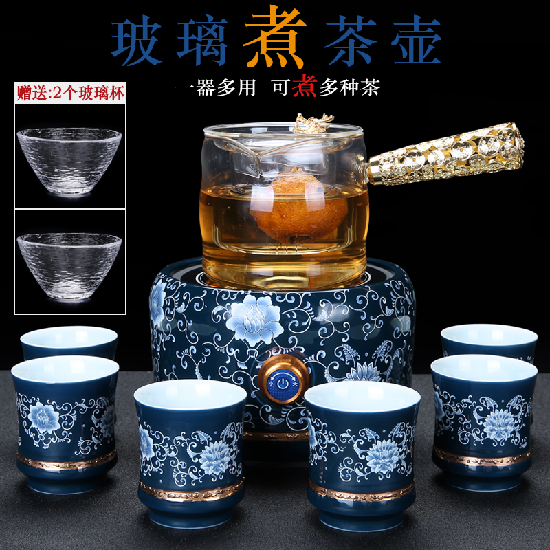 Household boiling tea ware glass teapot black tea tea steamer electrothermal electric TaoLu boiled tea stove pu white tea teapot