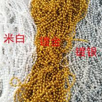 DIY jewelry accessories Plastic gold plated silver plated wire beads DIY Material No 3 No 4 wire beads
