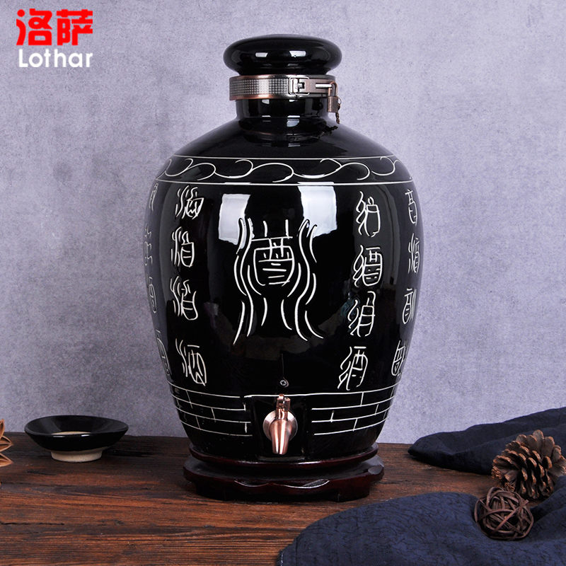 Jingdezhen ceramic terms jar 10 jins 20 jins 30 jins 50 kg archaize pot it barrels of wine bottle liquor altar