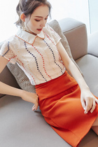 Set female 2021 new very fairy two-piece Korean version of small fashion trend womens temperament dress