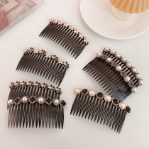 Pearl flower hair comb hairclip bangs broken hair finishing fixed insert comb back head headwear female side non-slip hairpin