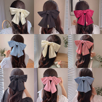 Big bow headwear hairclip female summer back head red hair accessories hair card hairband black children 2021 New