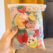 Wool hairclip cute Net red 2021 new childrens female plush hair card autumn and winter broken hair bangs clip headdress