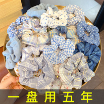 Pig large intestine Hairband head rope 2021 new rubber band women tie head simple hair rope ins floral headdress high Korean