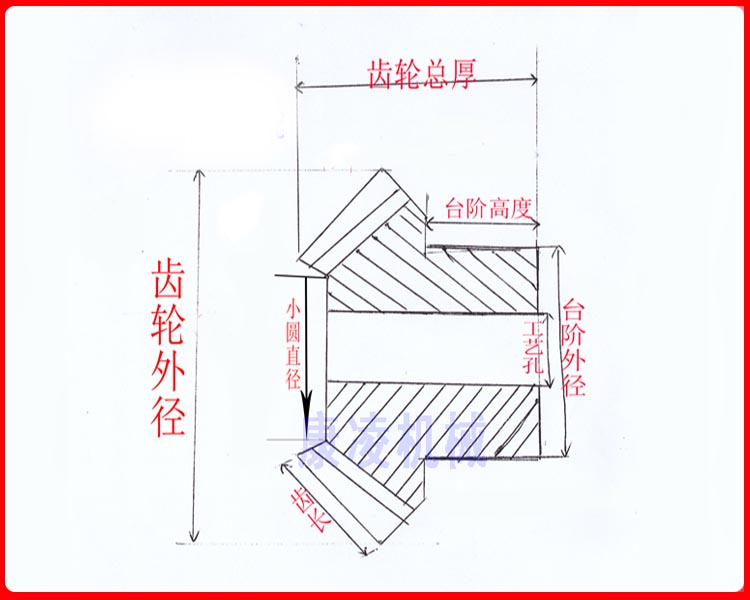 5模16:64 45号钢90度锥齿轮传动 伞形齿轮订做