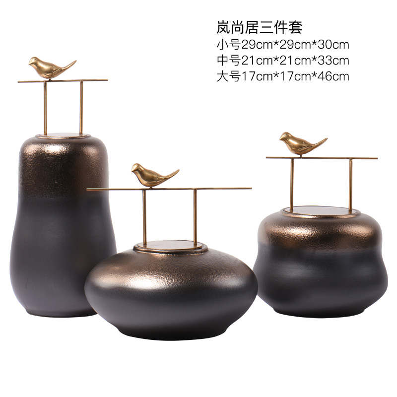 New Chinese style ceramic POTS furnishing articles example room hotel club villa home sitting room TV ark adornment ornament