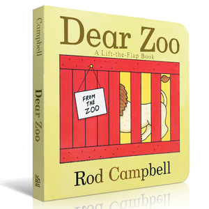 #凯迪克 英文原版绘本 Dear Zoo 0-4岁 亲爱的动物园 dearzoo原版英文绘本 纸板书 立体翻翻 机关书吴敏兰廖彩杏书单推荐 送音频
