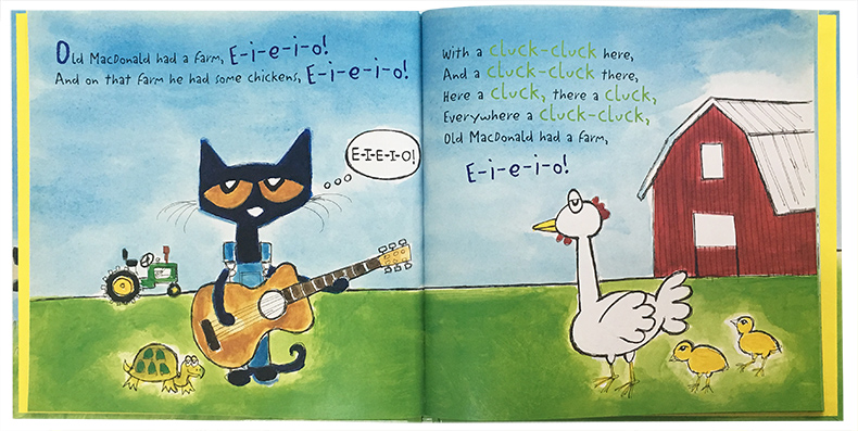 theoldcat绘本图片,theoldcat整本绘本图片 big easter adventure欢唱彼得猫 包含贴纸哦 ( pete the cat: old