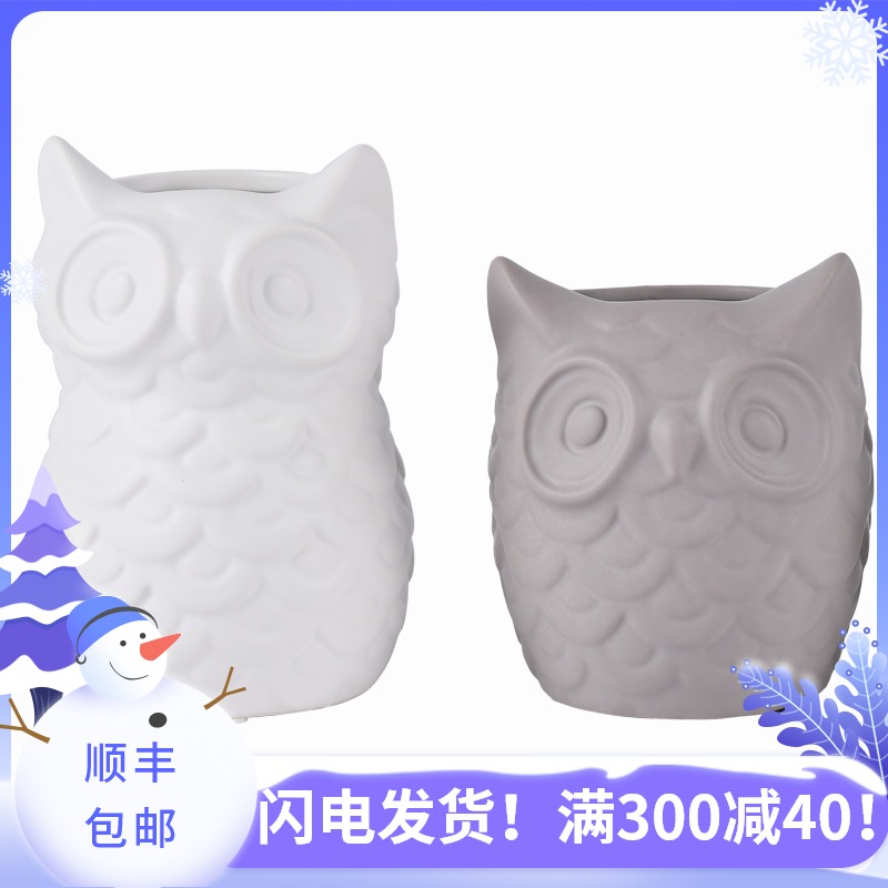Painting cubic Nordic modern home decoration decoration is soft outfit ceramic owl furnishing articles creative arts and crafts