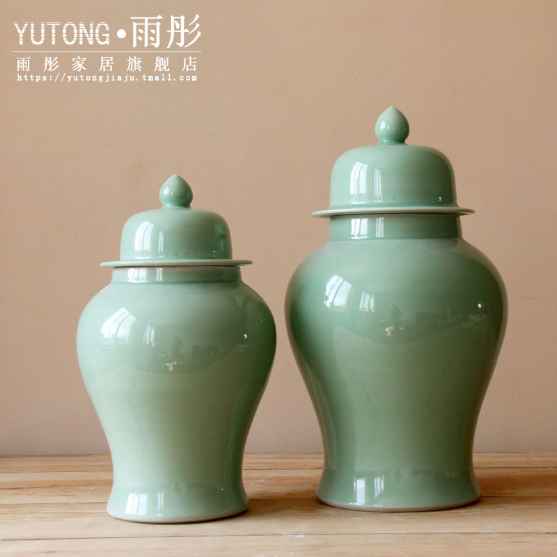 Jingdezhen ceramic vase furnishing articles red sitting room grain dry flower flower vase porch receive ideas