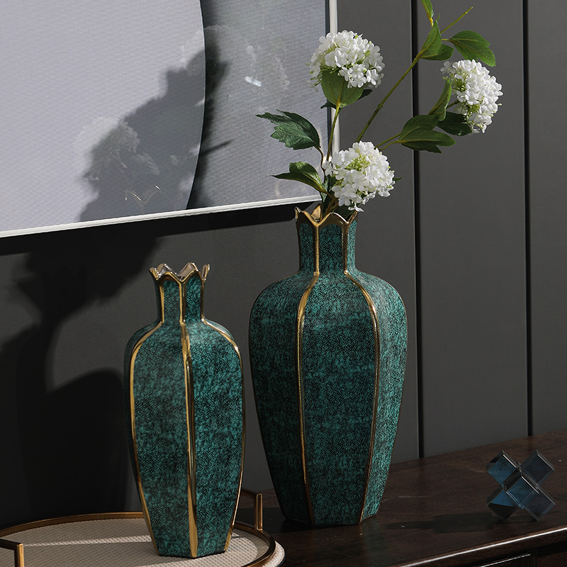 Light the key-2 luxury of I and contracted sitting room creative flower arranging furnishing articles home decoration ceramic vase floral arrangements