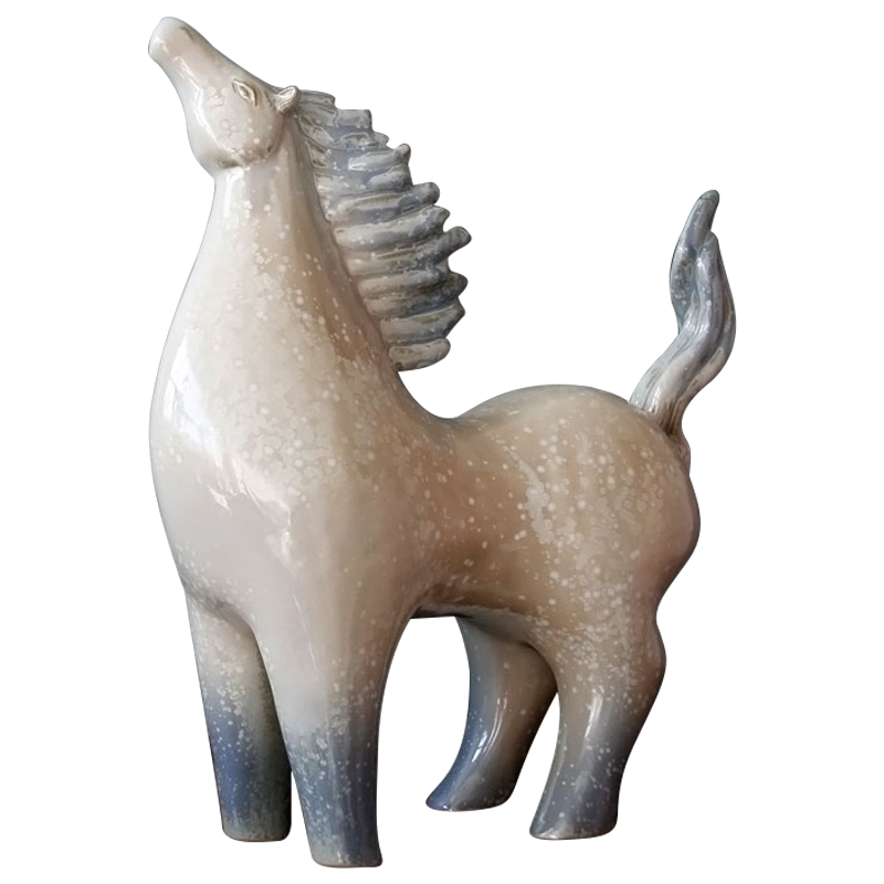 Jingdezhen ceramic its horse furnishing articles ornaments up porcelain creative living room home handicraft furnishing articles