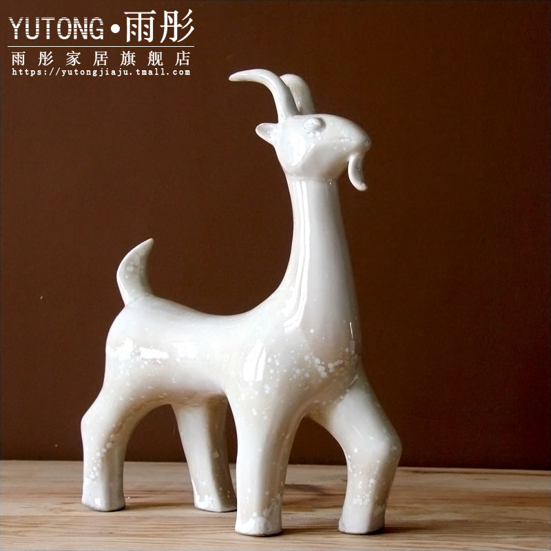 Creative manual its kilns ceramic zodiac is sheep sheep handicraft furnishing articles furnishing articles porcelain decoration