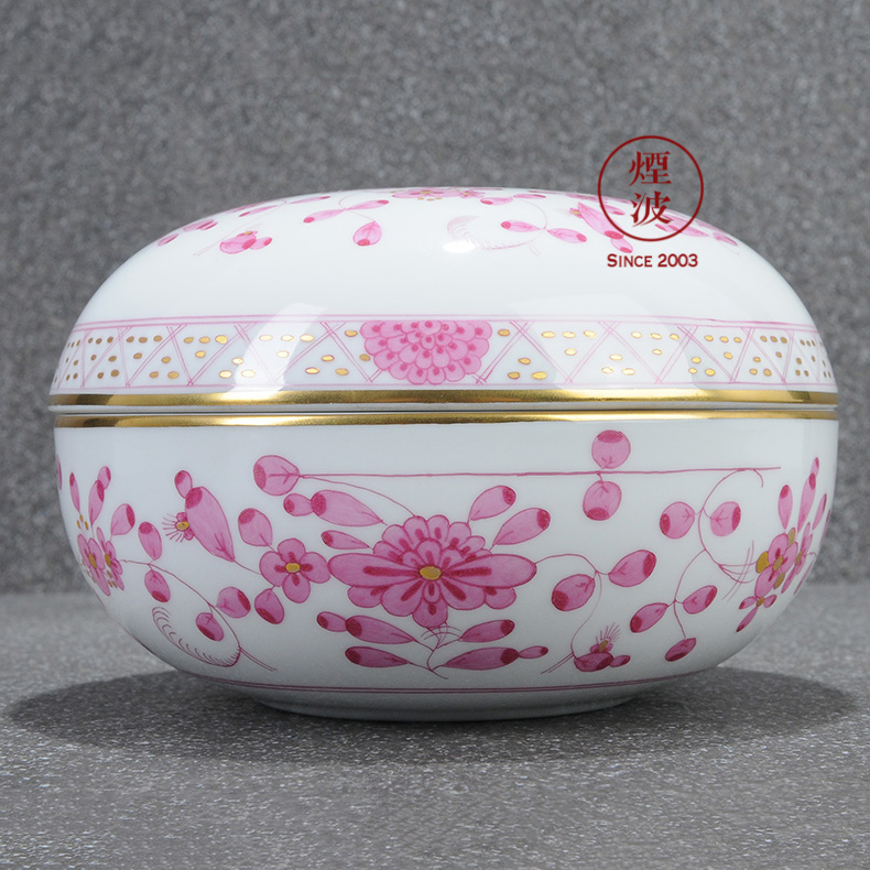 Germany mason MEISSEN porcelain new clipping India flowers decorative candy box POTS store content box