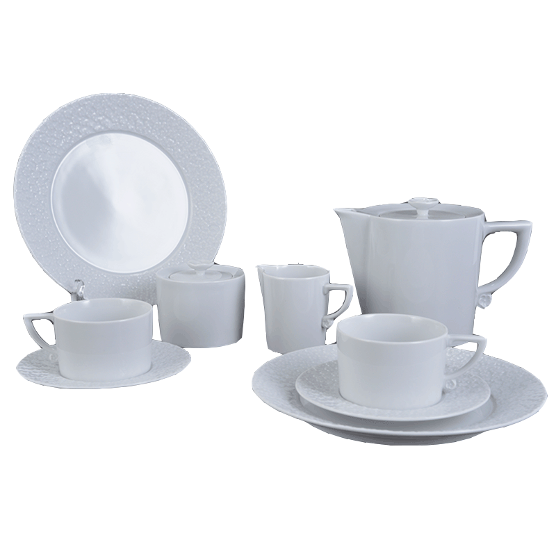 German MEISSEN porcelain mason NO. 41 white pod 蒾 set of coffee cups and saucers tea set