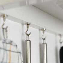 Doubled preferable Japanese style magnet hooks Kitchen Range Hood Fridge Free punches powerful no-dent hooks 2 clothes