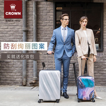 CROWN CROWN hard case Eight-wheeled universal wheel suitcase Lightweight trolley case Boarding box Luggage 5192