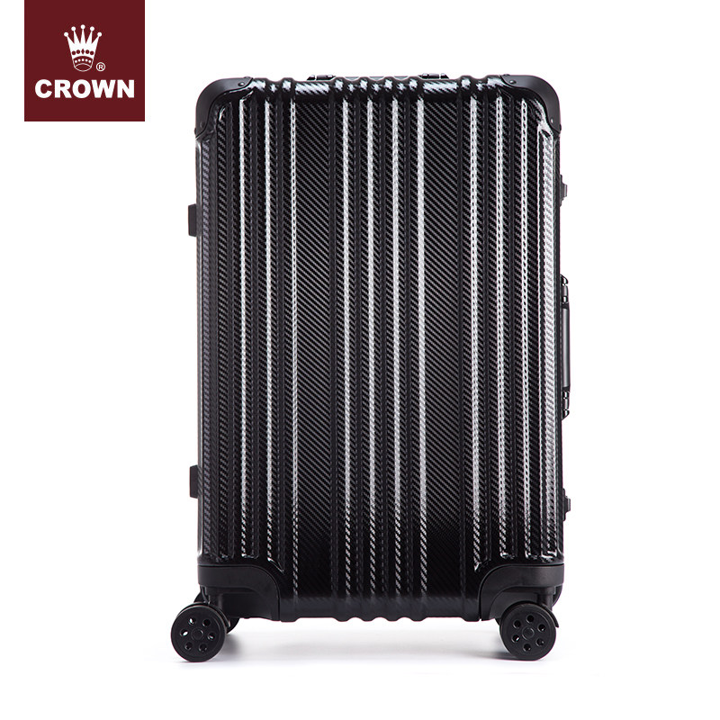crown皇冠拉杆箱万向轮旅行箱皇冠铝框箱登机箱5338