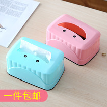 Household drawing box living room plastic tissue box paper drawing tube napkin simple storage box coffee table paper box
