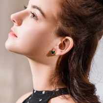 New Year stud earrings 2021 new fashion heart-shaped love temperament Korean earrings women simple small earrings wild personality