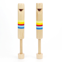 Push and pull flute playing musical instrument music early education instrument kindergarten children wooden pull Piccolo wooden flute whistle change