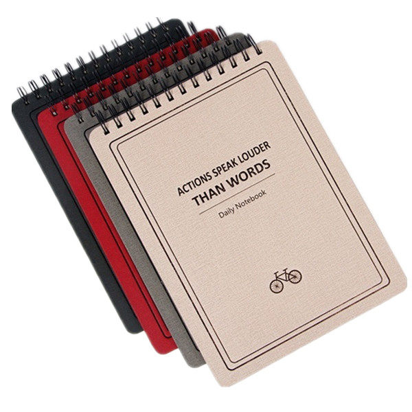 巴黎印章上翻线圈本大号环装线圈笔记本加厚横线记事本子日记本_不