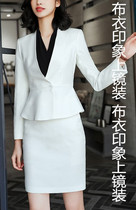 Commoner impression Tailor-made female host photogenic announcer art candidate interview dress QB863