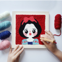 Snow White Princess Jasmine Princess series material bag handmade embroidery diy couple Poke Poke Poke Poke Poke Poke show