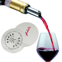 Wine pour wine tablets Sommelier reception Wine anti-drip tablets Stop wine tablets Pour wine god LOGO lettering