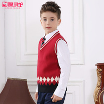 Spring and Autumn Womens Sweater Vest New Korean Boy Baby Childrens Knit Pullover Vest