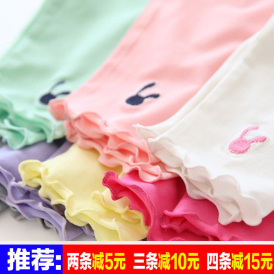 Children's Leggings Women's thin section of the baby wear pants children's summer cotton stretch candy-colored girls pants