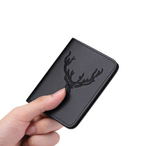 Emperor Paul ultra-thin mini wallet Short leather mens leather wallet Clip head skin pickup bag