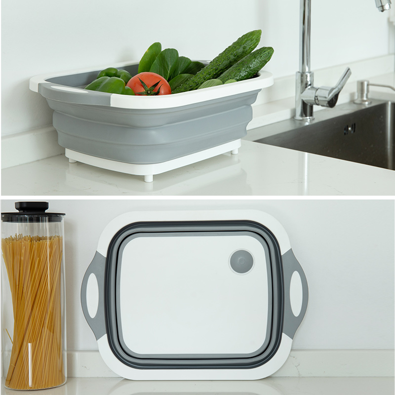 multifunctional foldable vegetable sink drain basket kitchen household creative sink sink dish basin washing vegetables and fruit basket