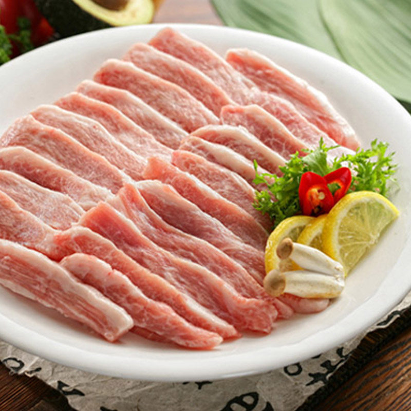 韩式烧烤用猪松阪肉500g(2,3人份)猪颈肉新鲜冷冻肉 猪脸肉