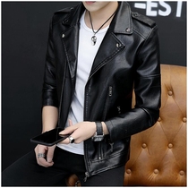 Tide Cards Genuine Leather Leather Clothes Men Winter New Geidermen Jacket for mens jacket Leisure handsome Large-size Locomotive Leather Jacket