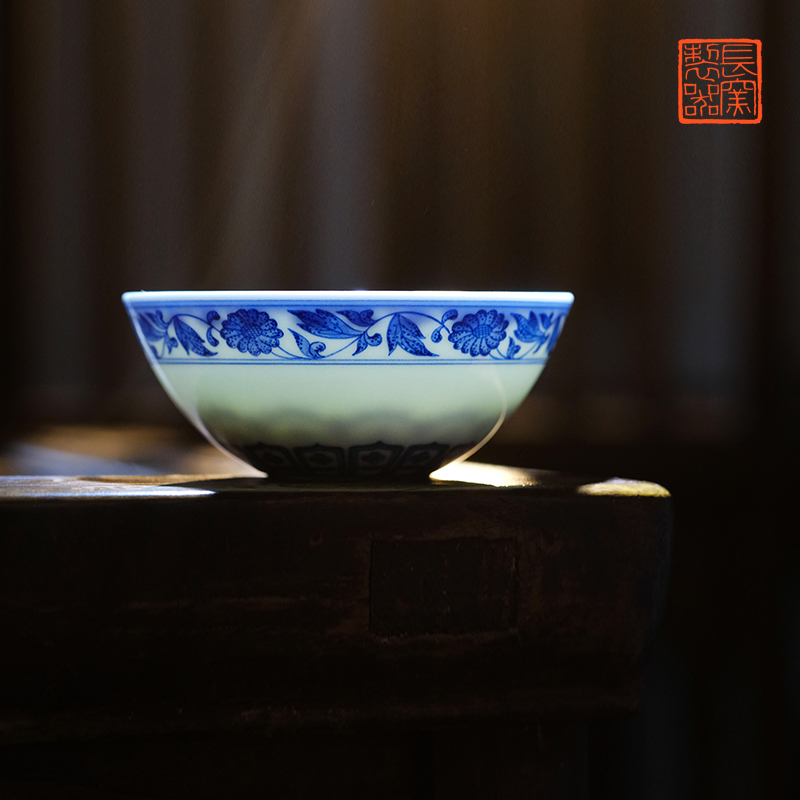 Offered home - cooked ju long pattern of yongzheng hand - made porcelain treasure phase of up controller copy lying foot cup of archaize of jingdezhen tea service