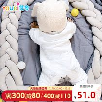 Yuki Newborn Baby Clothes Harness Baby One-piece Clothing Set Autumn Winter Thick Infant Winter Clothes Cotton Clothes