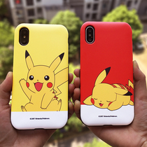 South Korea Pikachu iPhoneX Phone Case MAX Elf Apple 8plus Silicone Case 11Pro Anti-Fall XS